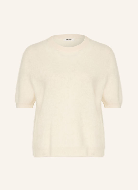 SOFT GOAT Cashmere knit shirt WHITE