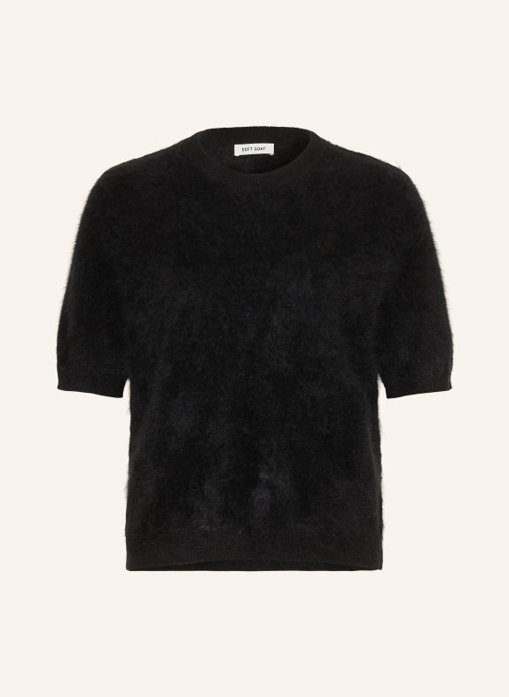 SOFT GOAT Cashmere knit shirt BLACK