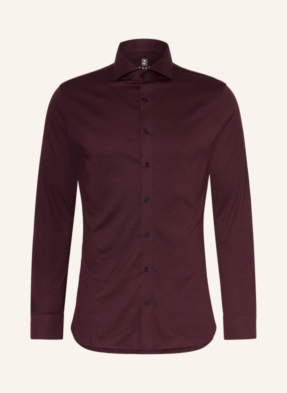 DESOTO Hemd Slim Fit DUNKELROT