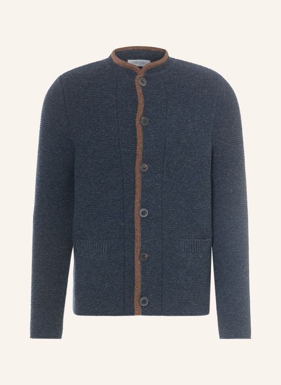 Grasegger Vest HARRY DONKERBLAUW / MARRON FONCÉ