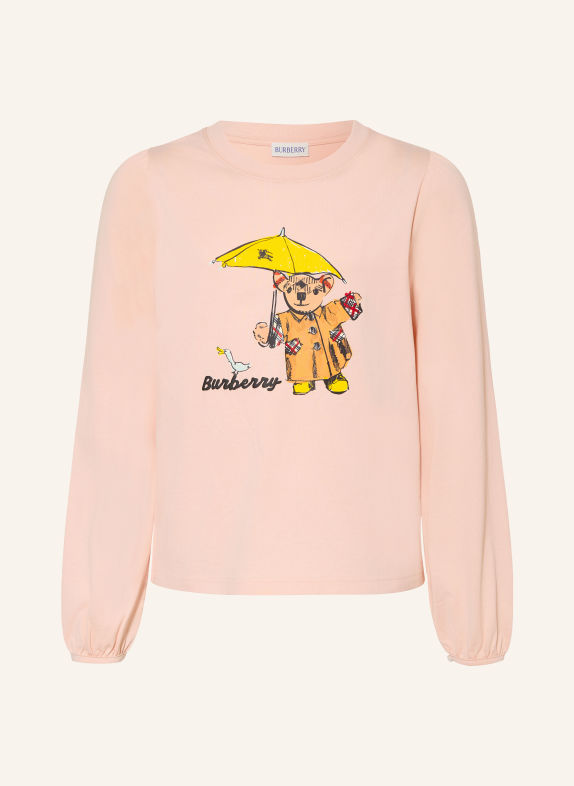 BURBERRY Haut à manches longues ROSÉ / JAUNE / NOIR