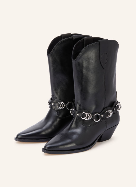 ISABEL MARANT Boots santiags DUERTO NOIR