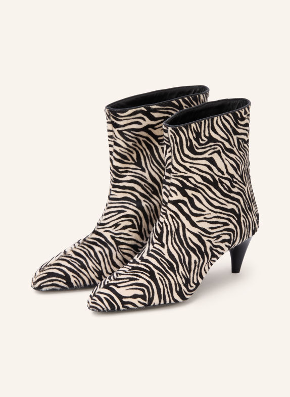 ISABEL MARANT Bottines JIRY NOIR / BLANC