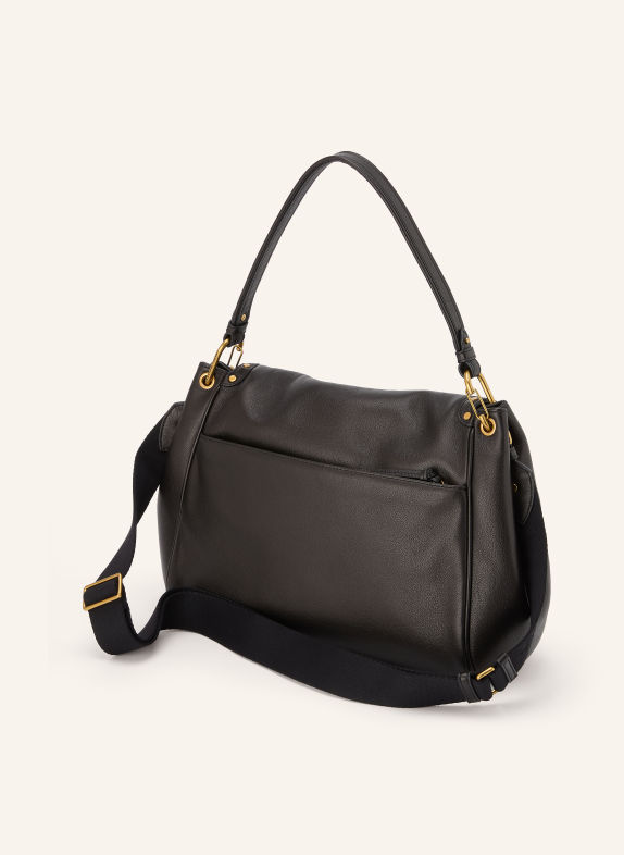 ISABEL MARANT Umhängetasche CHANY XL mit Nieten DUNKELBRAUN / GOLD