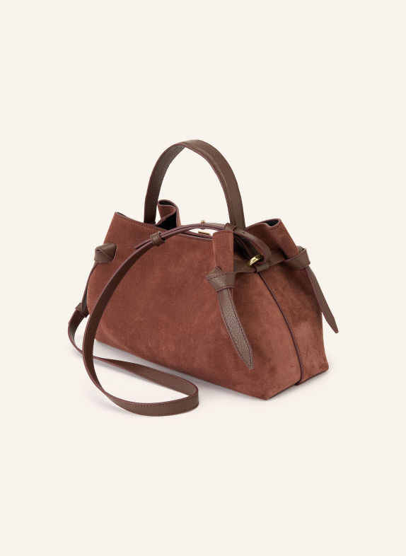 YUZEFI GYOZA Handbag DARK RED / GOLD