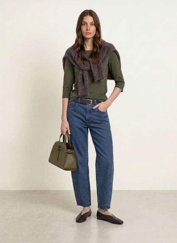 lilienfels Shirt with 3/4 sleeves KHAKI