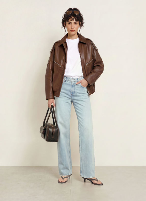 HAIKURE Wide leg jeans BONNIE L961S MARFA BLUE SR