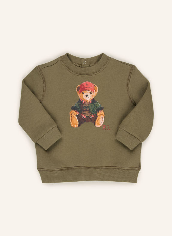 POLO RALPH LAUREN Sweatshirt OLIJF / LICHTBRUIN / DONKERORANJE