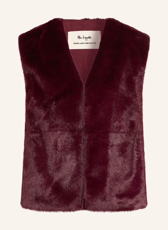 Miss Lagotte Bodywarmer van imitatiebont FUCHSIA