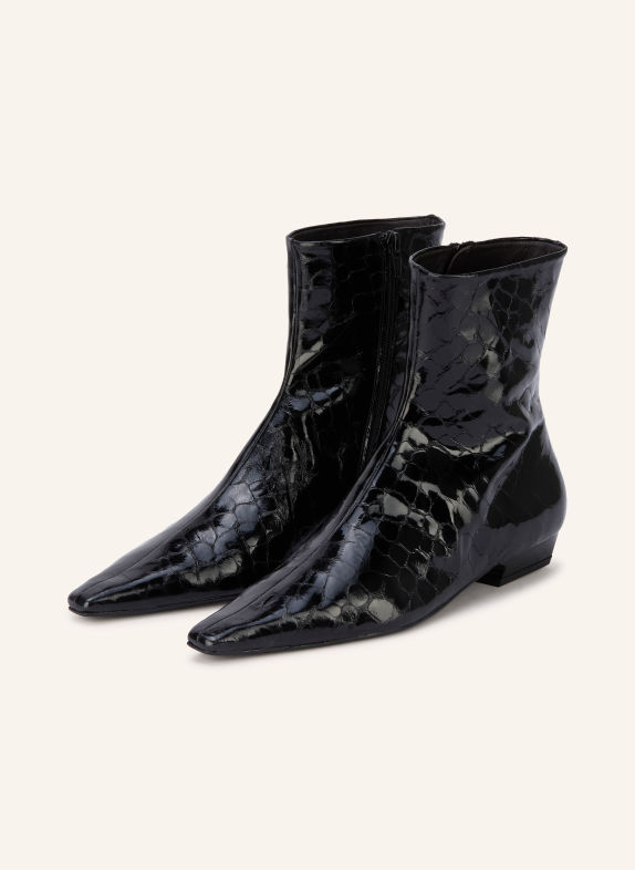ZINDA Lackstiefeletten MOLLY SCHWARZ