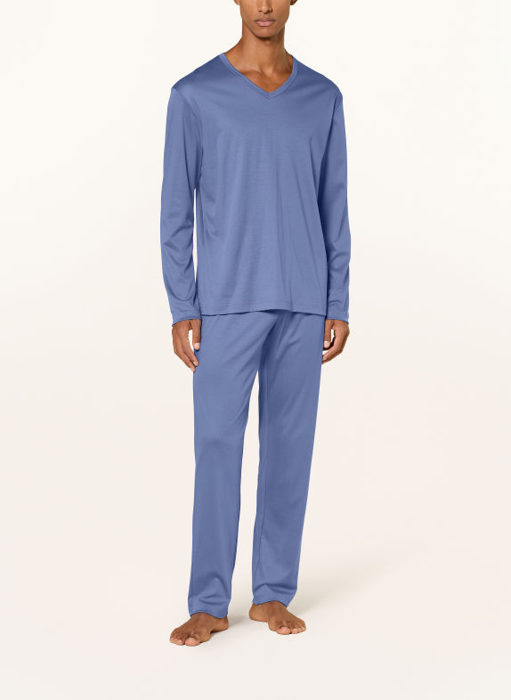 CALIDA Pyjamas RELAX CHOICE BLÅGRÅ