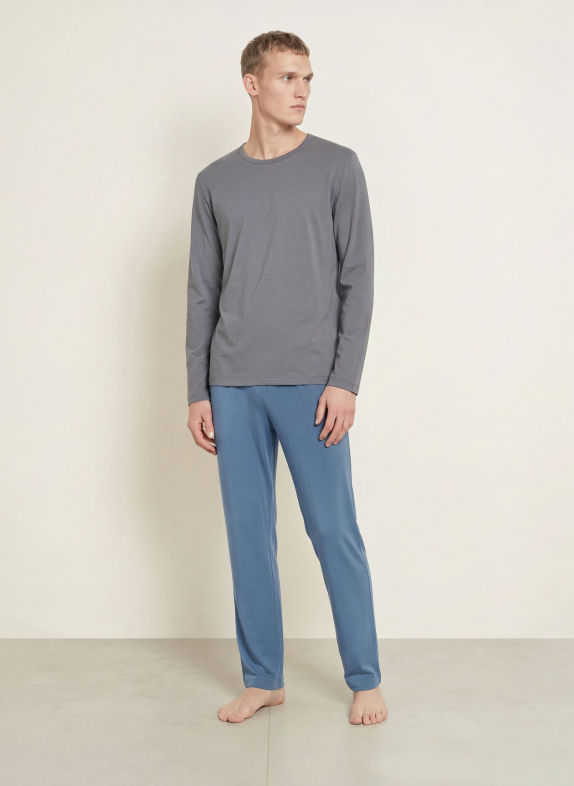 CALIDA RMX SLEEP LOUNGE Pajama shirt GRAY