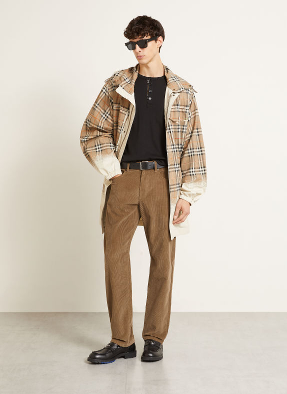 BURBERRY DANNY Cord Pants, Regular Fit A4646 SEPIA BROWN