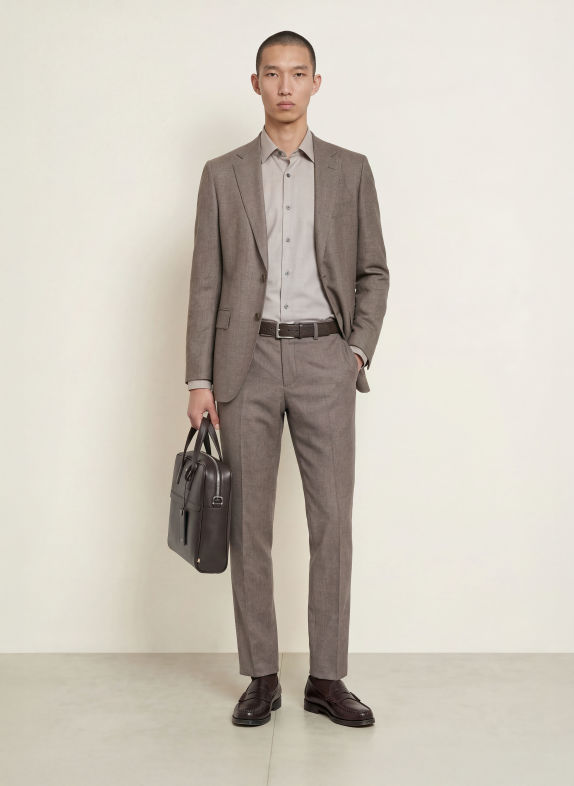 BOSS Hemd HANK Slim Fit GRAU