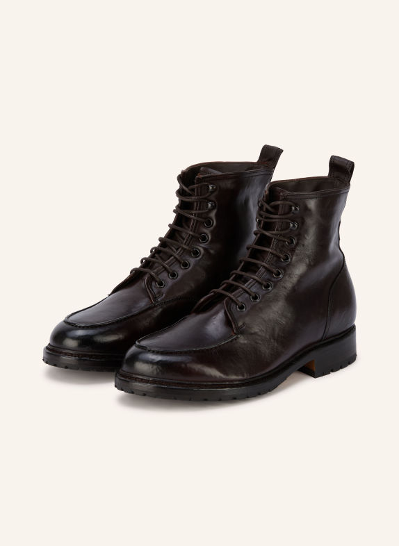 Cordwainer Lace-up boots DARK BROWN