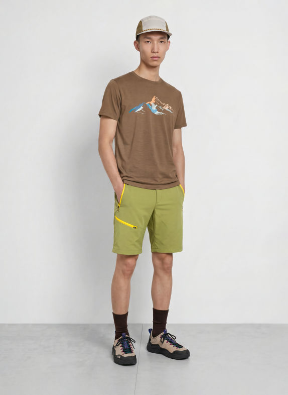 me°ru' Trainingsshirt BRITO 2.0 MARRON FONCÉ