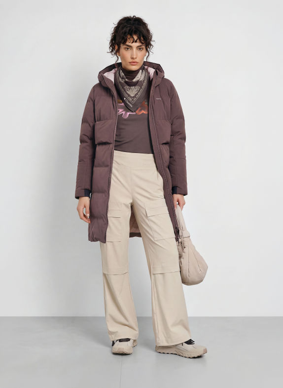 me°ru' VETLANDA Quilted Coat DARK BROWN