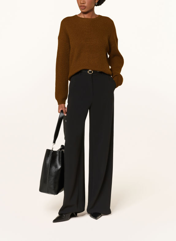 lilienfels Trui met alpaca BRUIN