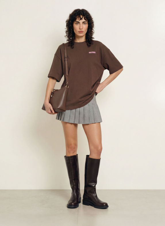 WRSTBHVR T-shirt STUDIO MARRON FONCÉ / ROZE