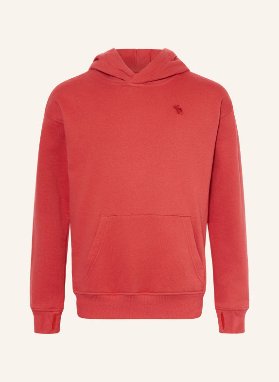 Abercrombie & Fitch Huvtröja RÖD