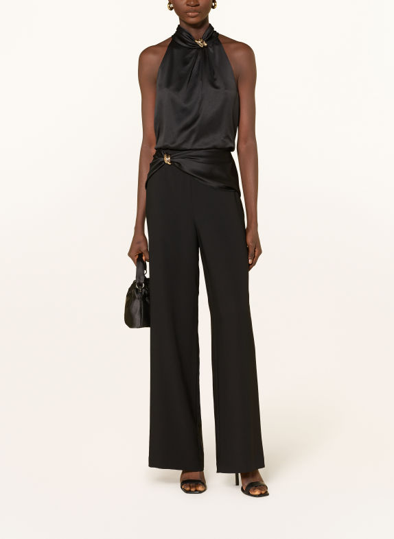 ADRIANNA PAPELL Jumpsuit van verschillende materialen ZWART / GOUD
