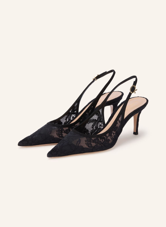 Gianvito Rossi Slingbacks ZWART
