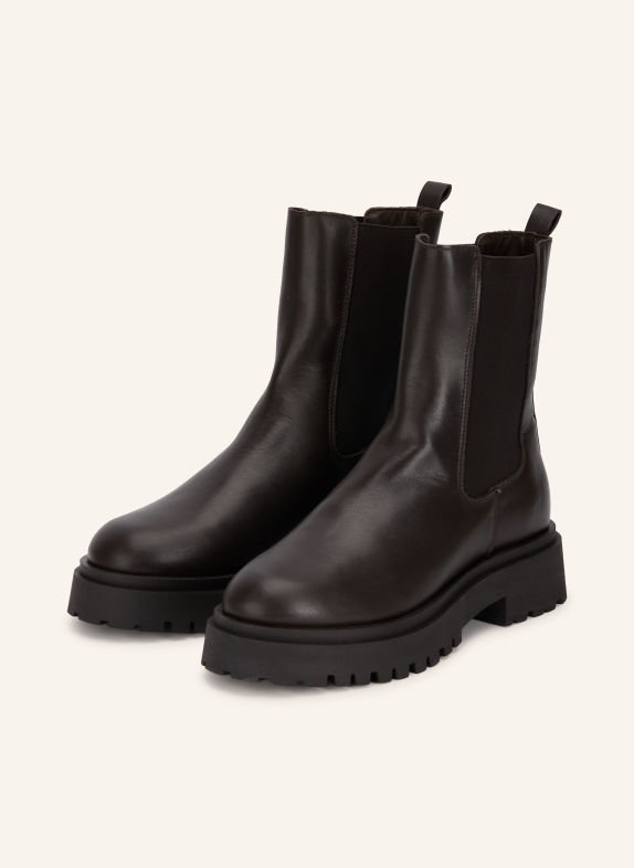 MRS & HUGS Chelsea-Boots DUNKELBRAUN