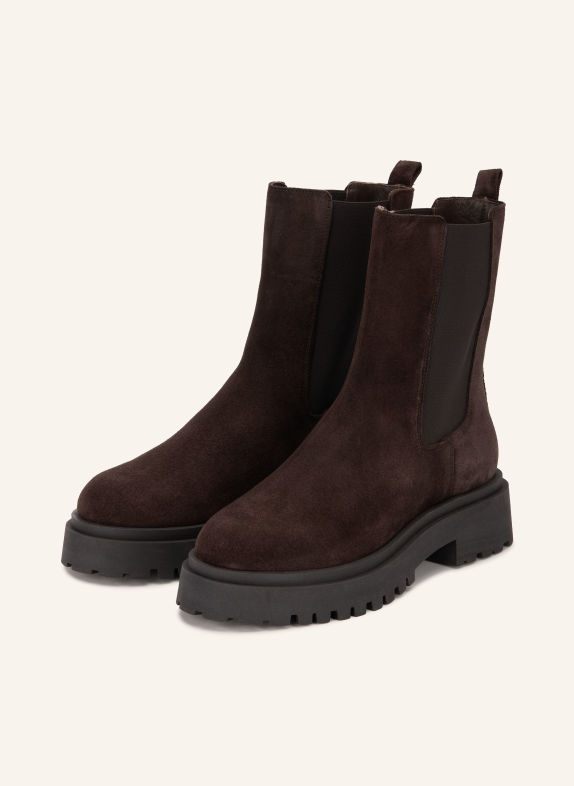 MRS & HUGS Chelsea-Boots DUNKELBRAUN