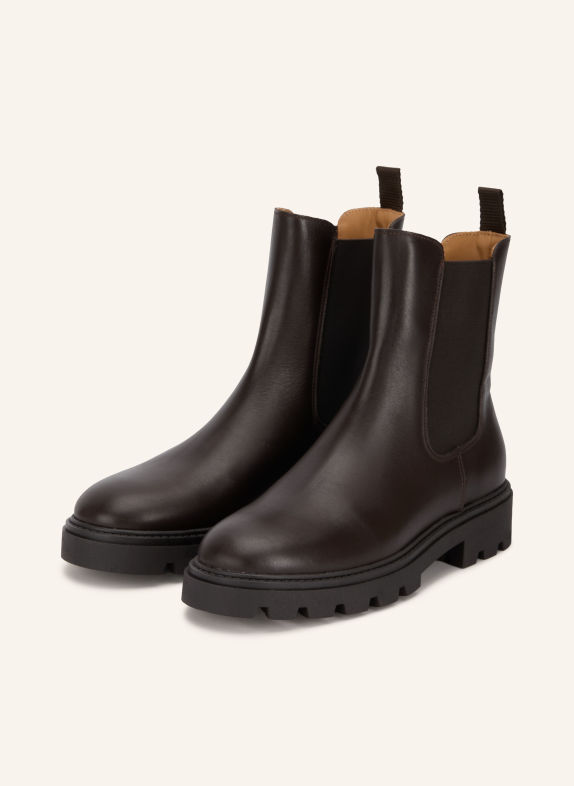 MRS & HUGS Chelsea-Boots DUNKELBRAUN