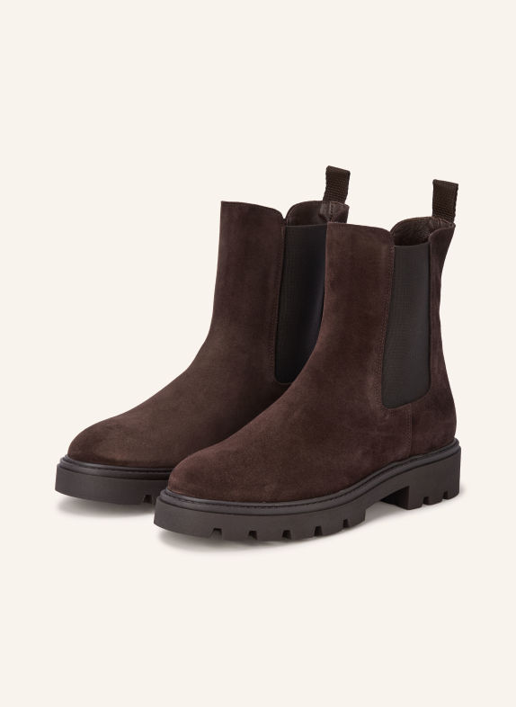 MRS & HUGS Chelsea-Boots DUNKELBRAUN / SCHWARZ