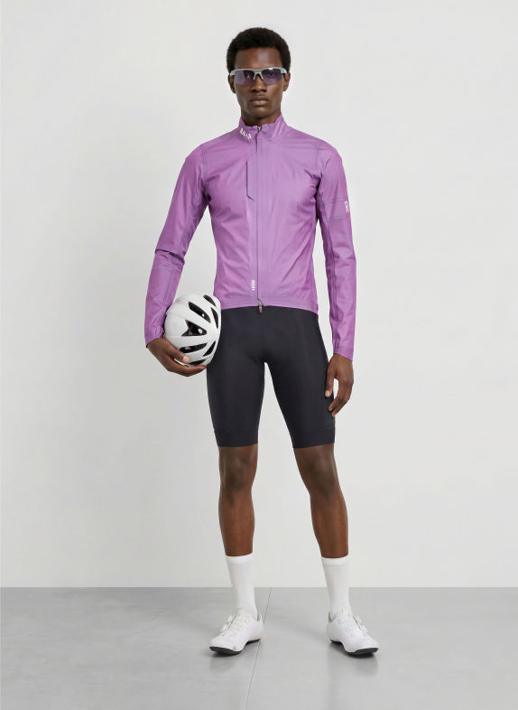 Rapha PRO TEAM GORE-TEX LIGHTWEIGHT RAIN Cycling jacket PURPLE / WHITE