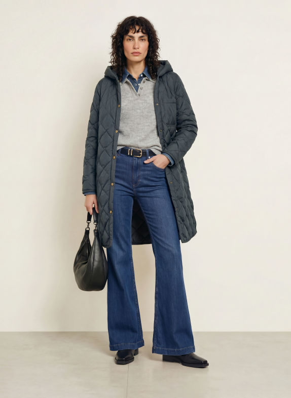 WOOLRICH Lightweight-Daunenmantel DUNKELGRAU