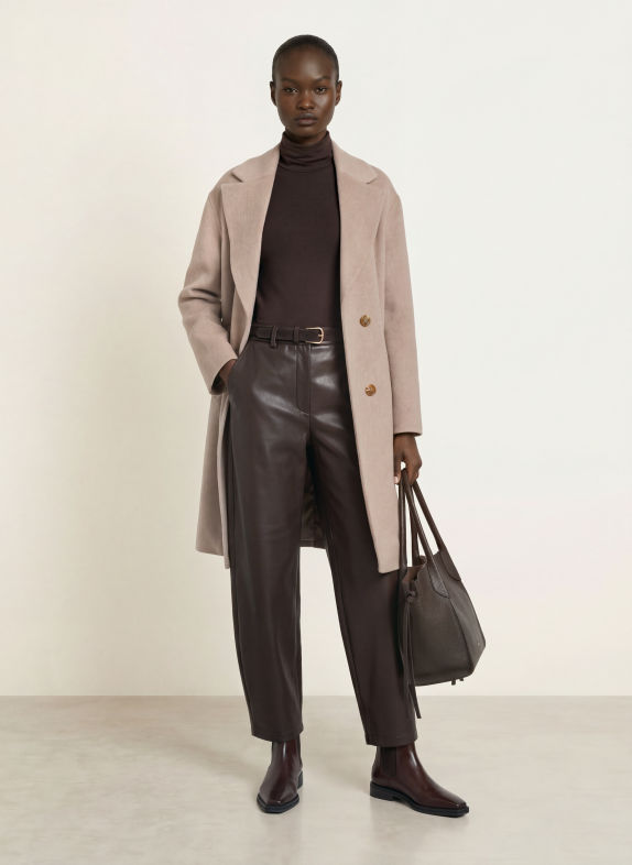 ANFINY DIANA Wool coat BEIGE