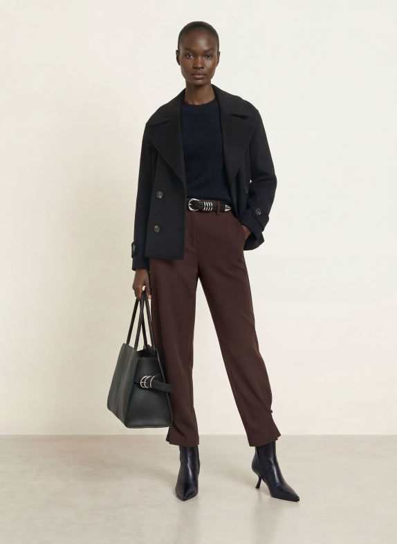 ANFINY SARAH Pea coat BLACK