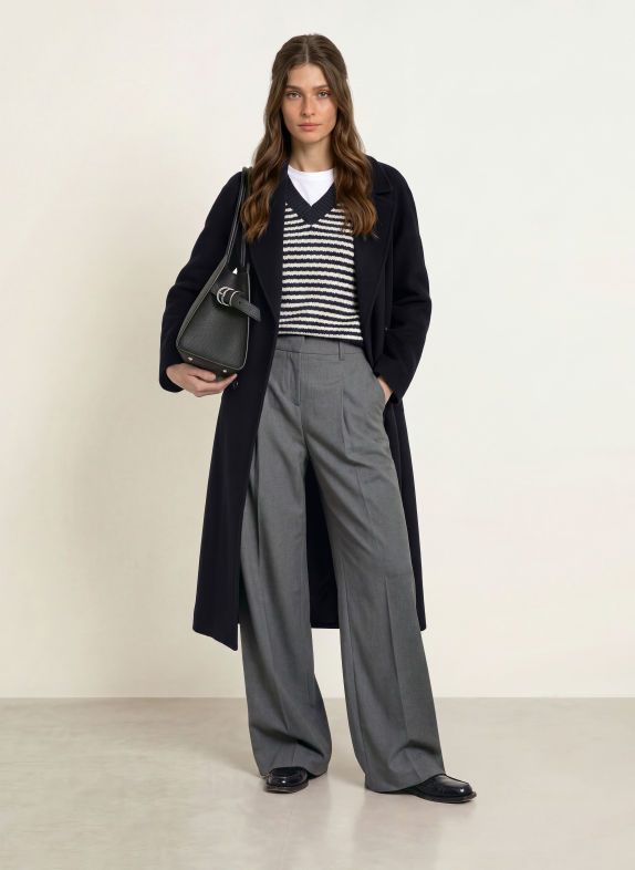 ANFINY CAROLINE Wool coat DARK BLUE