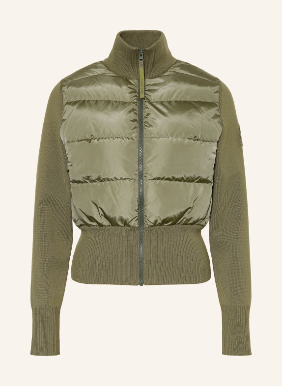 CANADA GOOSE HYBRIDGE Down jacket in a Material Blend OLIVE