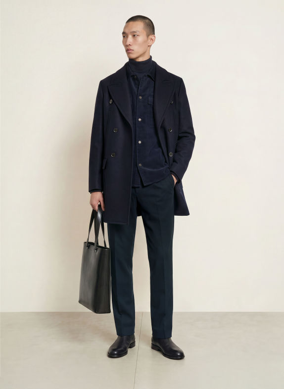 BOSS Cord-Overshirt CARPER DUNKELBLAU