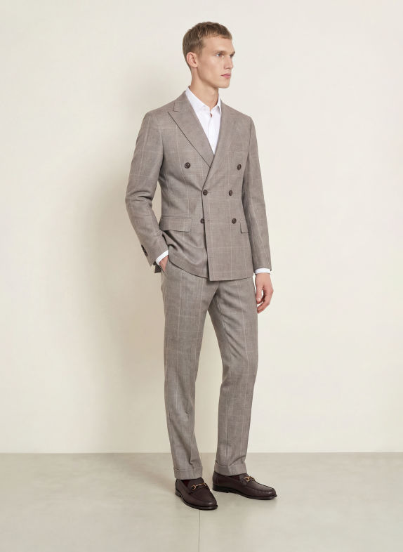 BOSS Pantalon GENIUS Slim Fit 248 OPEN BROWN
