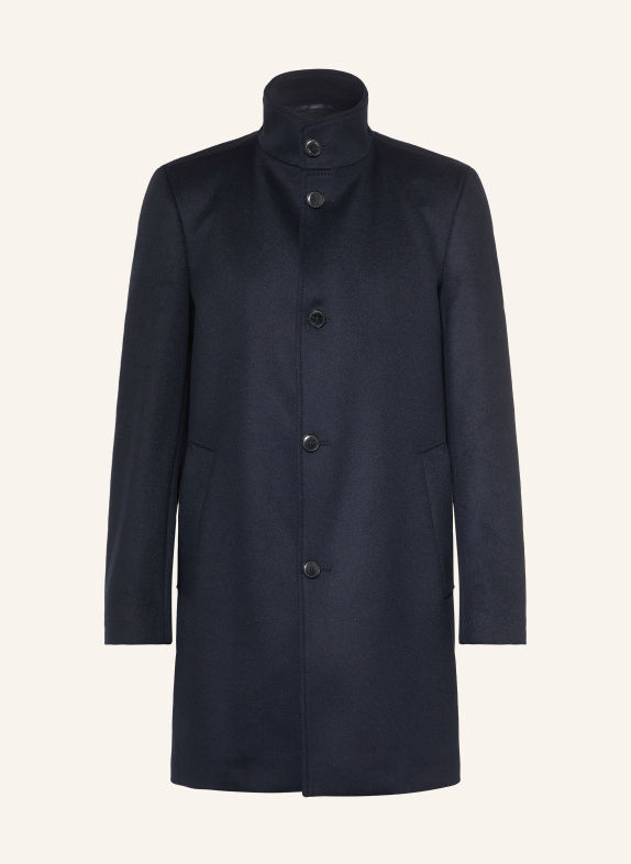 BOSS HYED Wool coat DARK BLUE