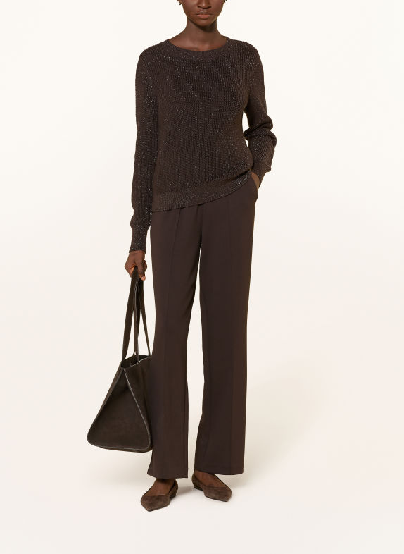 monari Pantalon MARRON FONCÉ