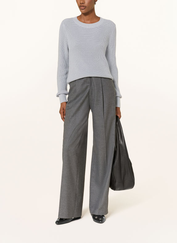 monari Pullover mit Glitzergarn BLAUGRAU