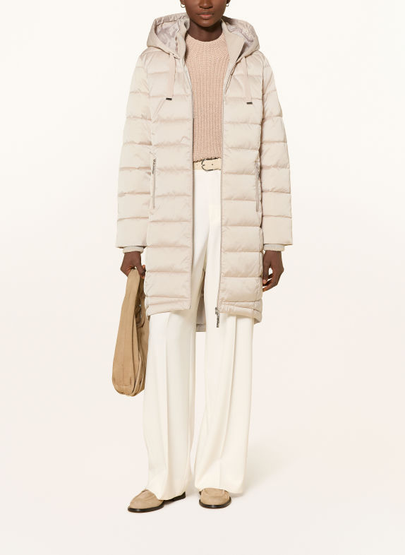 monari Manteau matelassé avec fil pailleté CRÈME
