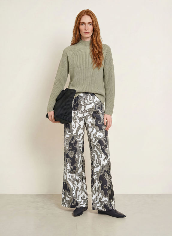 monari Broek ZWART / KAKI / WIT