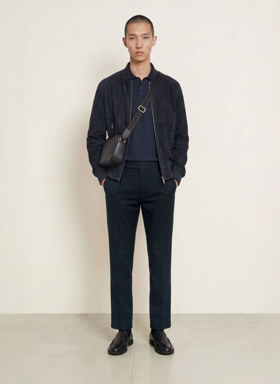 BOSS Hose PERINO Tapered Fit DUNKELBLAU