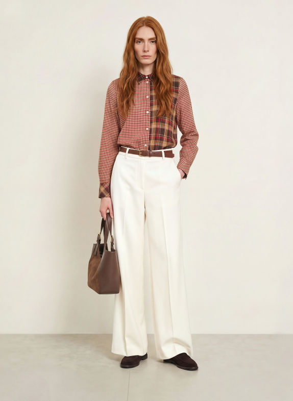 Smith & Soul Shirt blouse RED / BROWN / BLACK