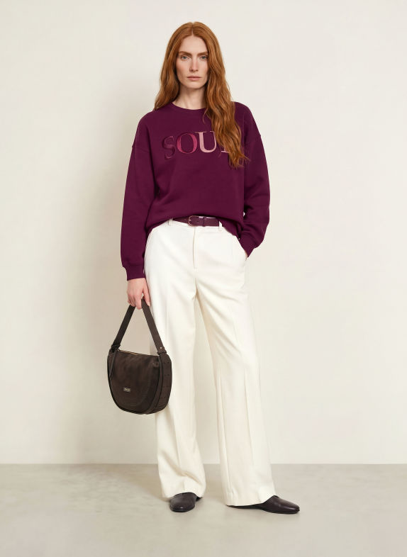 Smith & Soul Oversized-Sweatshirt DUNKELLILA
