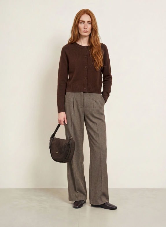 Smith & Soul Strickjacke DUNKELBRAUN