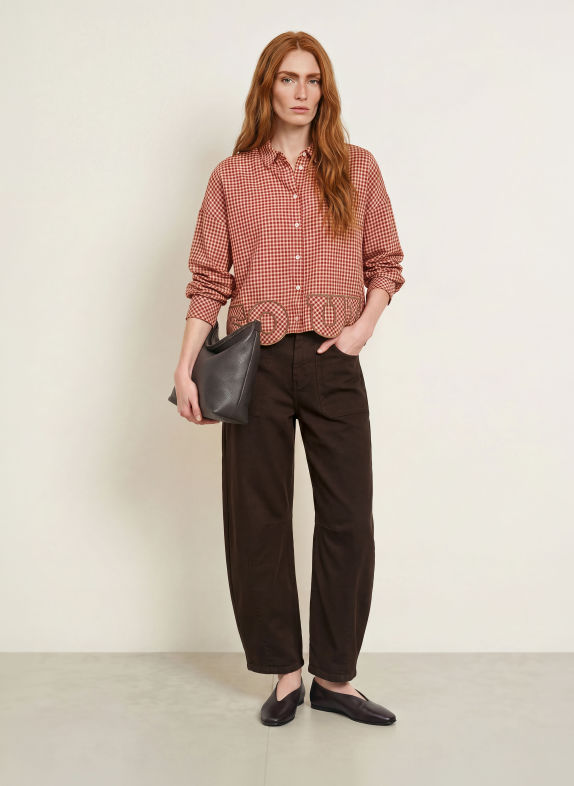 Smith & Soul Chemisier ROUGE / CHAMEAU / NOIR
