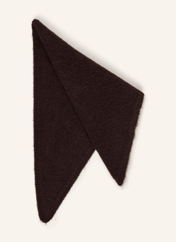 Rich & Royal Triangular scarf DARK BROWN
