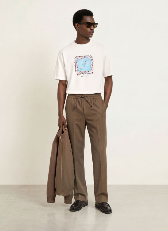 DRÔLE DE MONSIEUR T-shirt VIT / BLÅ / SVART